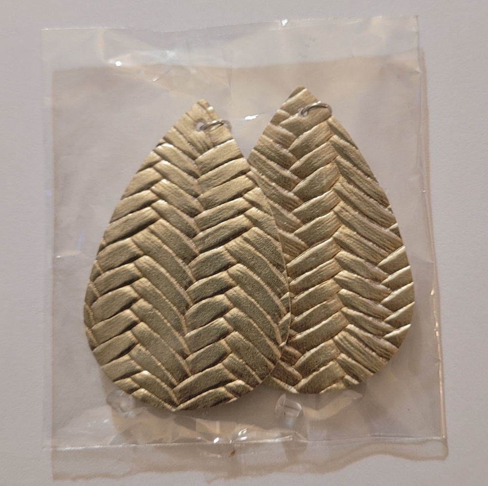 Gold Weave Earrings